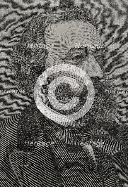 Léon Gambetta, (1838-1882), French statesman, one of the founders of the Third Republic, 1891.  Creator: Unknown.