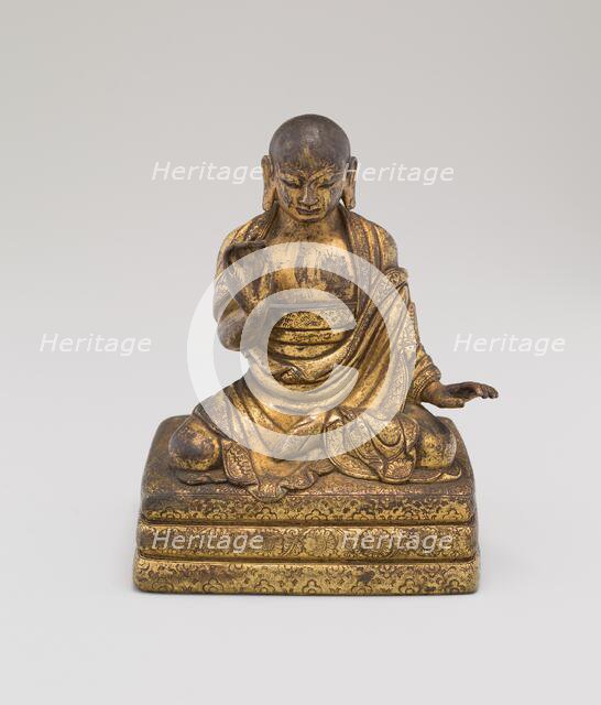 One of the 18 Luohan (Arhats), Qing dynasty (1644-1911), 18th century. Creator: Unknown.