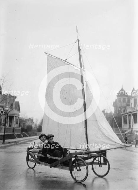 Sail Wagon, Brooklyn, between c1910 and c1915. Creator: Bain News Service.