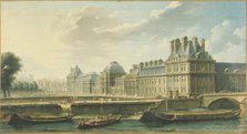 Tuileries Palace, seen from Quai d'Orsay, 1757. Creator: Nicolas Raguenet.