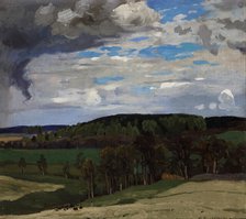 Landscape with Clouds, between 1898-1902. Creator: Ferdynand Ruszczyc.