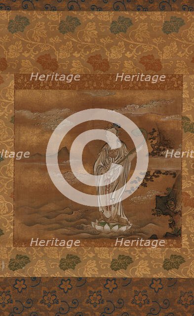 Bodhisattva crossing the sea, Edo period, 17th century. Creator: Kanô Tan'yû.