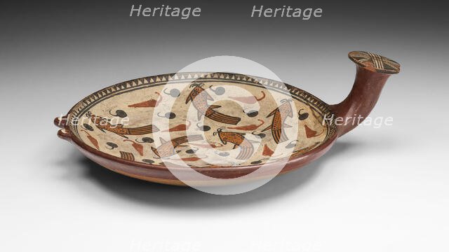 Minitature Tray Depicting Suche Fish and Peppers, A.D. 1450/1532. Creator: Unknown.