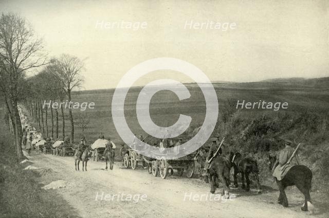 'On the Way to the Trenches', (1919). Creator: Unknown.