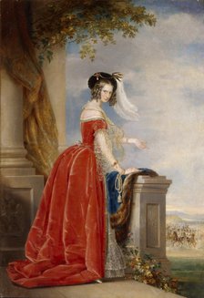 Portrait of Empress Alexandra Fyodorovna (Charlotte of Prussia), Emperor's Nicholas I wife (1798-1860), after 1844. Artist: Robertson, Christina (1796-1854)