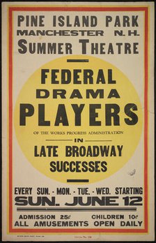 Federal Drama Players, Manchester, NH, [193-]. Creator: Unknown.