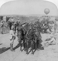84th Battery and Balloon Corps, Boer War, South Africa, 1901.Artist: Underwood & Underwood