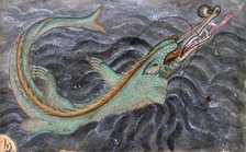 Indian crocodile or gharial, 1590.  Creator: Sarwan.