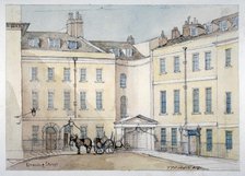 View of Downing Street, Westminster, London, 1851. Artist: Thomas Colman Dibdin