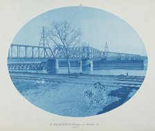 C.M. & St. P. RR Bridge at Sabula, Ia., 1885. Creator: Henry Bosse.