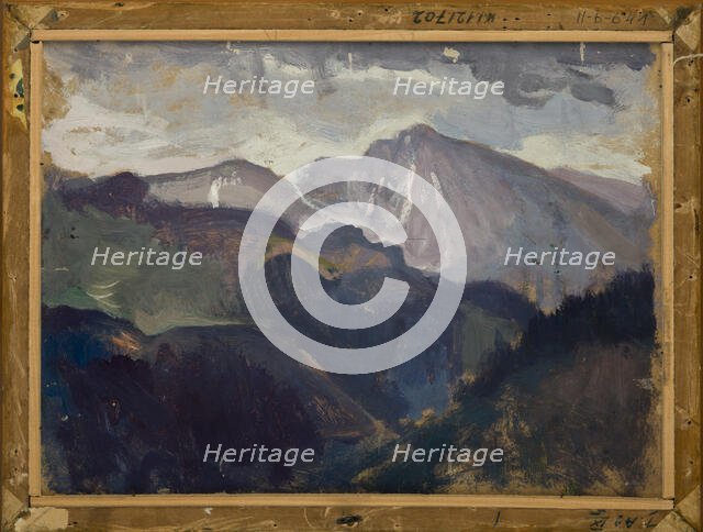 Landscape from the Tatra Mountains-two-sided painting, c1903. Creator: Jan Stanislawski.