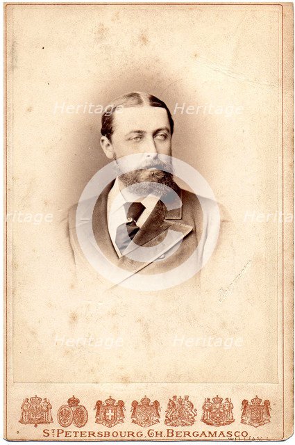 Portrait of Eugen Maximilianovich, 5th Duke of Leuchtenberg (1847-1901), 1870s.