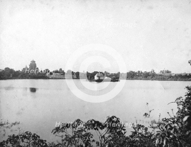 Lingaraj temples, Bhubaneswar, Orissa,  India, 1905-1906. Artist: Unknown