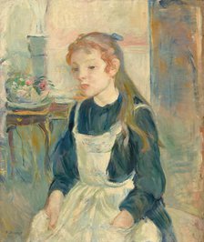Young Girl with an Apron, 1891. Creator: Berthe Morisot.