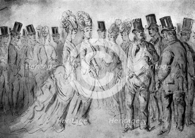 'The Promenade', 19th century, (1930).Artist: Constantin Guys