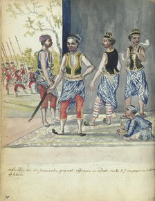 Javanese auxiliary troops of the Company, 1779-1785. Creator: Jan Brandes.