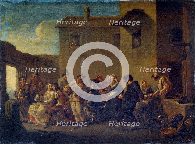 'Carnival in Venice', 17th century. Artist: Johannes Lingelbach