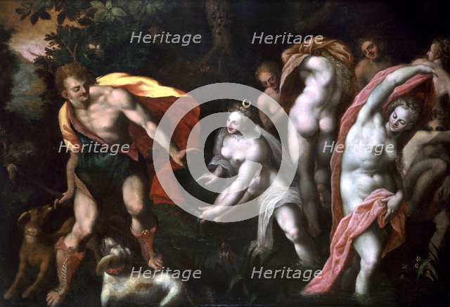 'Diane and Acteon', c1584-1609. Artist: Joseph Heintz the Elder