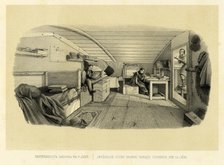 Interior of a Shallow-Draft Cargo Vessel on the Lena River, 1856. Creator: Ivan Dem'ianovich Bulychev.