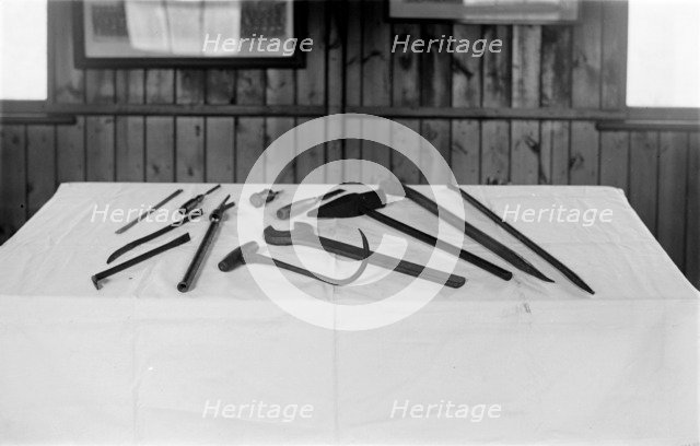 Display of docker's tools, c1945-c1965. Artist: SW Rawlings