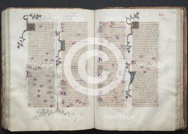 The Gotha Missal: Fol. 109r, Text, c. 1375. Creator: Master of the Boqueteaux (French); Workshop, and.
