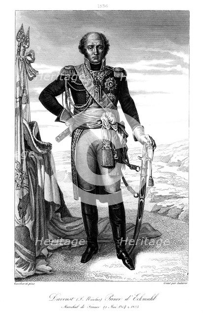 Louis Nicolas d'Avout (1770-1823), Duc d'Auerstaedt and Prince d'Eckmühl, 1839.Artist: Ladoerer