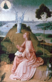 'St John the Evangelist on Patmos', 1504-1505. Artist: Hieronymus Bosch