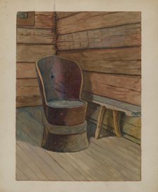 Muskego Church Chair, c. 1936. Creator: Bertrand E. Old.