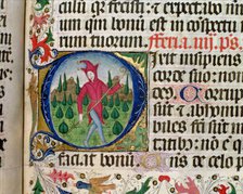 Jester, miniature in a Breviary.