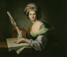 'Anna Maria Schutz, Lady Griffin', c1758-c1764. Artist: Benjamin West.