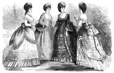 Paris fashions for April, 1870. Creator: Unknown.