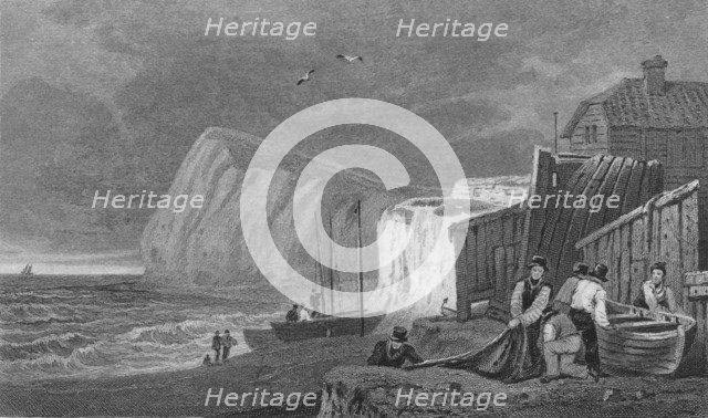 'Shakeseare's Cliff, Dover. Kent', 1831.  Artists: Henry Gastineau, Henry Adlard.