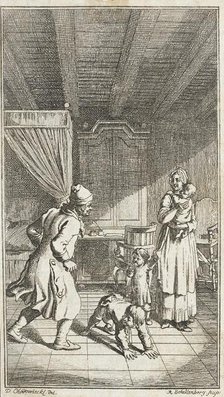 Illustration for Mathias Claudius' 'Asmus Omnia sua secum Portans', published 1783 (?). Creator: Johann Rudolf Schellenburg.
