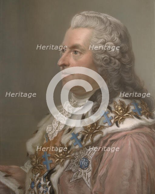 Count Carl Gustaf Tessin - pendant, 1761. Creator: Gustaf Lundberg.