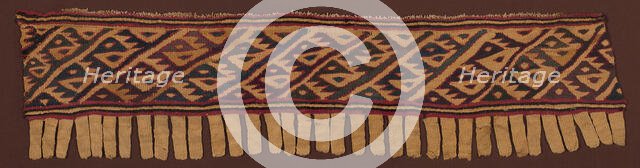 Fragment (Border), Peru, A.D. 1000/1476. Creator: Unknown.