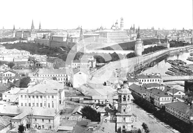 View of the city and the Kremlin, Moscow, Russia, 1895.  Creator: Unknown.