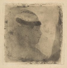 Head of a Woman in Profile, 1879-80. Creator: Edgar Degas.