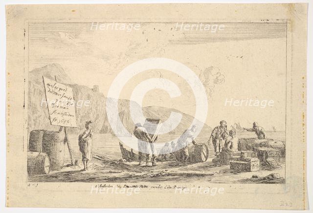 Seaport Scene, 17th century. Creator: Reinier Zeeman.