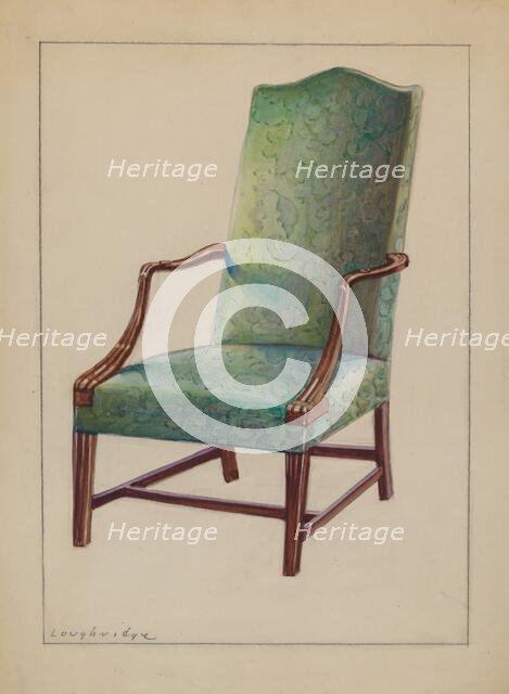Side chair, 1935/1942. Creator: George Loughridge.