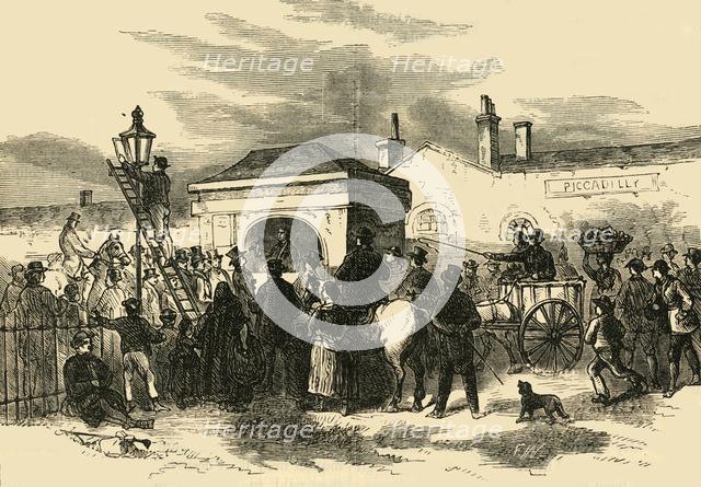 'Sale of Hyde Park Turnpike', c1876. Creator: Unknown.