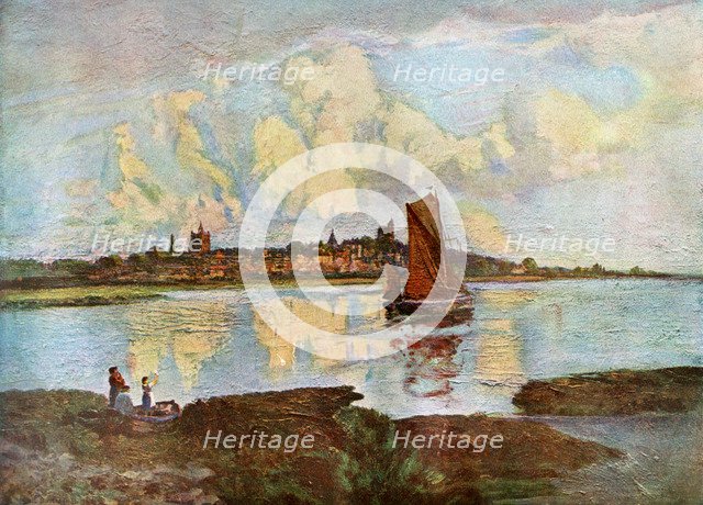 Maldon, from Heybridge, Essex, 1924-1926.Artist: Louis Burleigh Bruhl