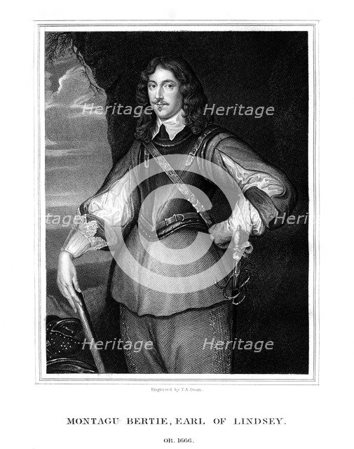 Montagu Bertie, 2nd Earl of Lindsey, (1826).Artist: TA Dean