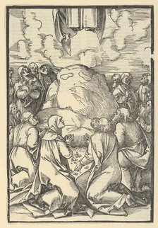 The Ascension of Christ, from Speculum passionis domini nostri Ihesu Christi, 1507. Creator: Hans Schäufelein the Elder.