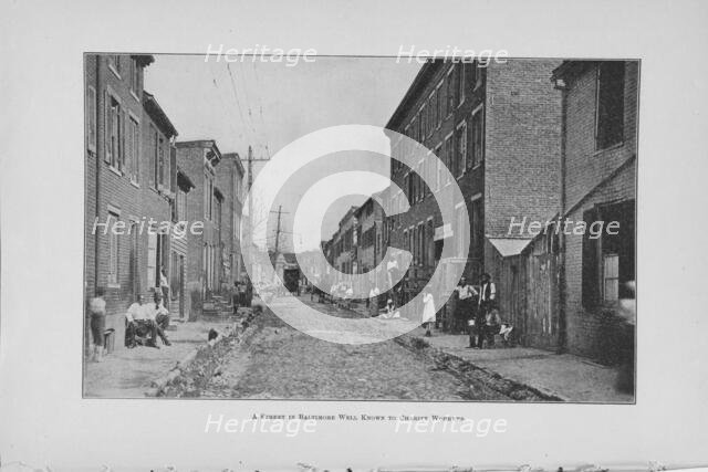 A street in Baltimore well known to charity workers, 1905. Creator: Unknown.