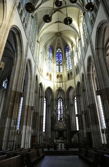 Interior, St. Martin's Cathedral, Utrecht, Netherlands, 2013.  Creator: LTL.