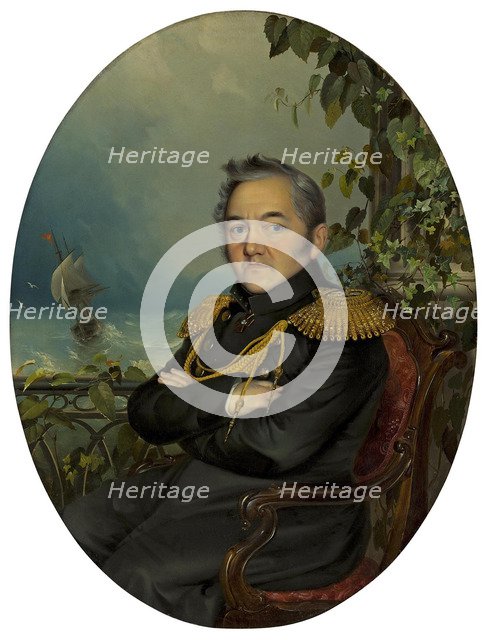 Portrait of Admiral Mikhail Lazarev (1788-1851), 1840s.