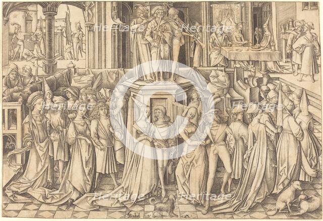 The Dance at the Court of Herod, c. 1500. Creator: Israhel van Meckenem.