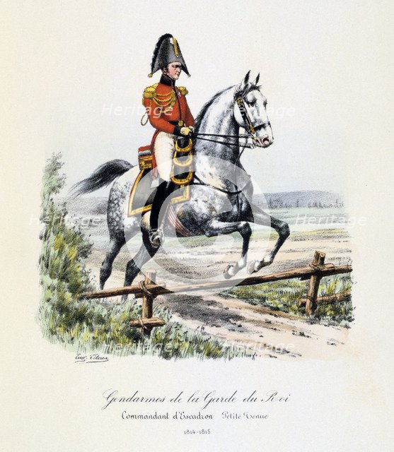 Gendarmes de la Garde du Roi, Commandant d'Escadron, petite tenue, 1814-15 Artist: Eugene Titeux
