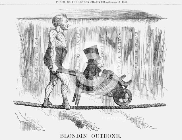 'Blondin Outdone', 1859. Artist: Unknown