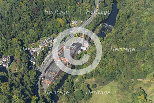 Masson Mills, water-powered cotton mills, Derbyshire, 2024. Creator: Robyn Andrews.